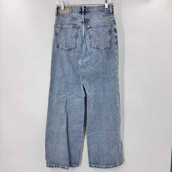 Everlane The Way High Wide Leg Flare Jeans Size 25 - Picture 8 of 8